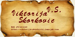 Viktorija Skorković vizit kartica